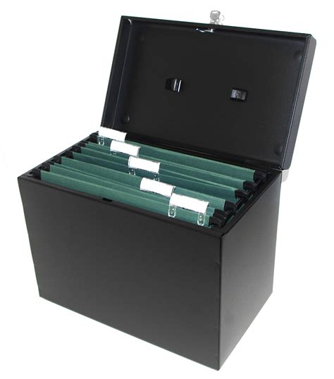 a4 metal file box black|metal box files argos.